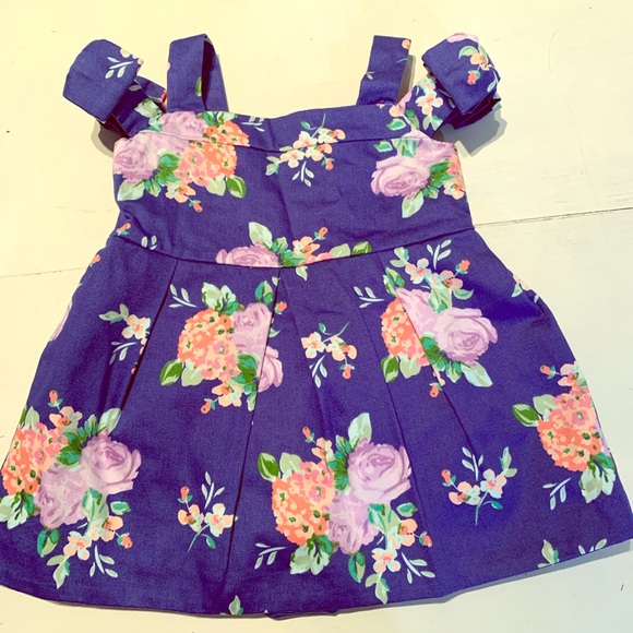 Janie And Jack Dresses Formal Dark Blue And Floral Dress Poshmark